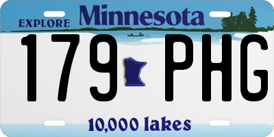 MN license plate 179PHG