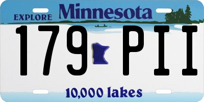 MN license plate 179PII