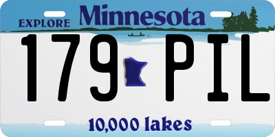 MN license plate 179PIL