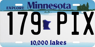 MN license plate 179PIX