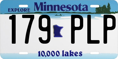MN license plate 179PLP