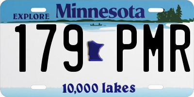 MN license plate 179PMR