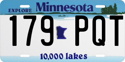 MN license plate 179PQT