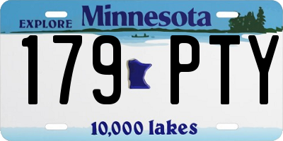 MN license plate 179PTY