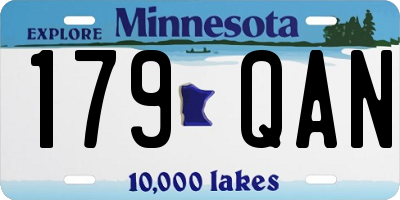 MN license plate 179QAN