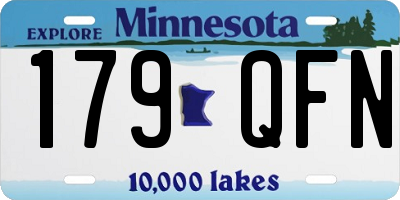 MN license plate 179QFN