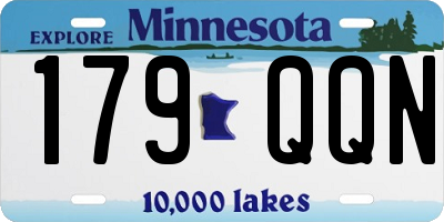 MN license plate 179QQN