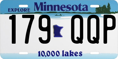MN license plate 179QQP