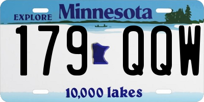 MN license plate 179QQW