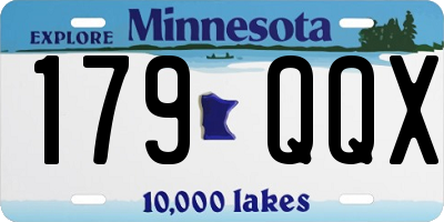 MN license plate 179QQX