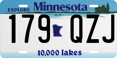 MN license plate 179QZJ