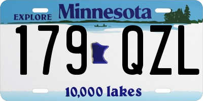 MN license plate 179QZL