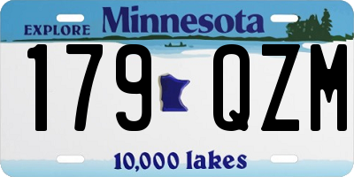 MN license plate 179QZM