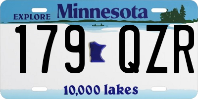 MN license plate 179QZR