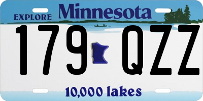 MN license plate 179QZZ
