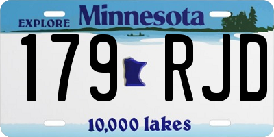 MN license plate 179RJD