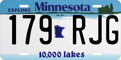 MN license plate 179RJG