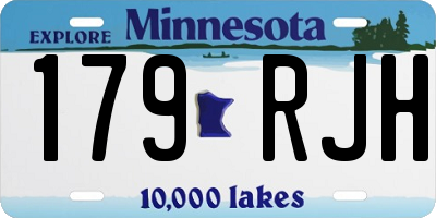MN license plate 179RJH