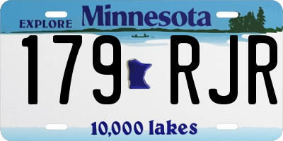 MN license plate 179RJR