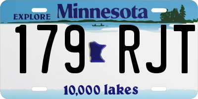 MN license plate 179RJT