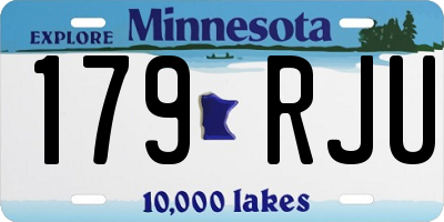 MN license plate 179RJU
