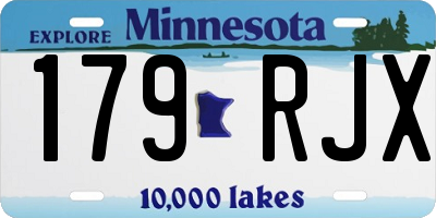 MN license plate 179RJX