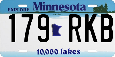 MN license plate 179RKB