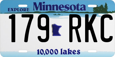 MN license plate 179RKC