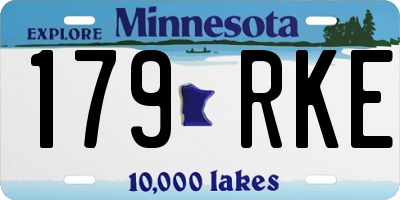 MN license plate 179RKE