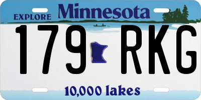 MN license plate 179RKG