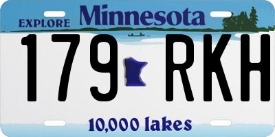 MN license plate 179RKH
