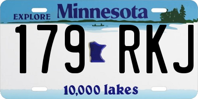 MN license plate 179RKJ
