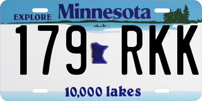 MN license plate 179RKK