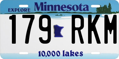 MN license plate 179RKM