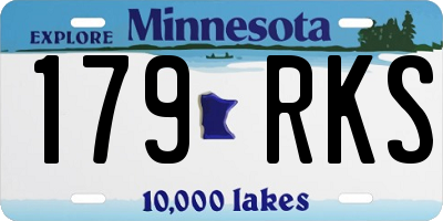 MN license plate 179RKS
