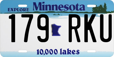 MN license plate 179RKU