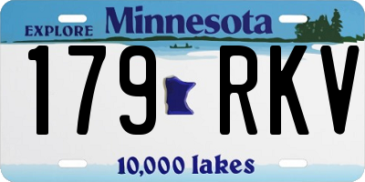 MN license plate 179RKV