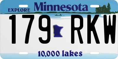 MN license plate 179RKW