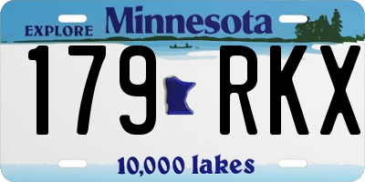MN license plate 179RKX