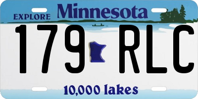 MN license plate 179RLC