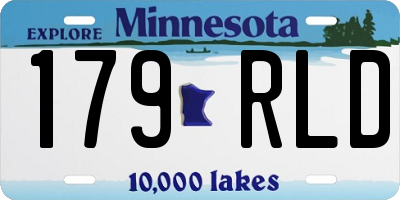MN license plate 179RLD
