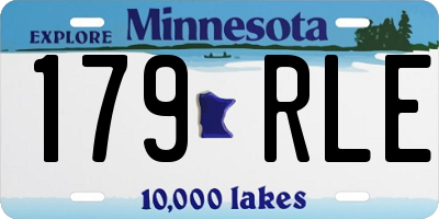 MN license plate 179RLE
