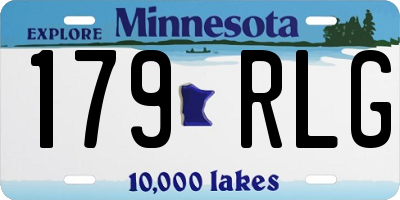 MN license plate 179RLG