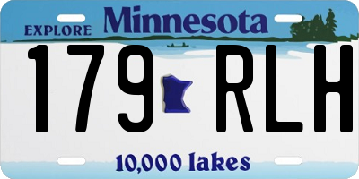 MN license plate 179RLH