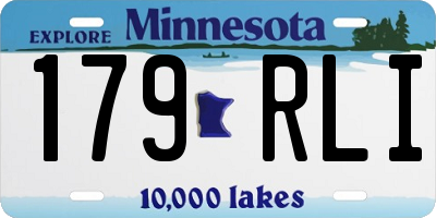 MN license plate 179RLI