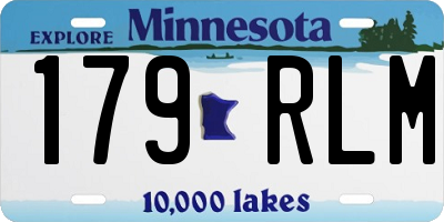 MN license plate 179RLM