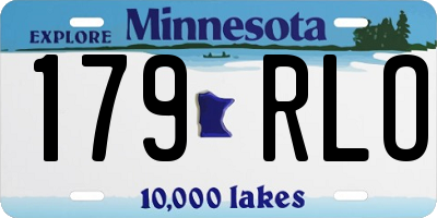 MN license plate 179RLO
