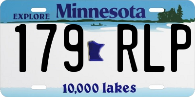MN license plate 179RLP