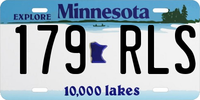 MN license plate 179RLS