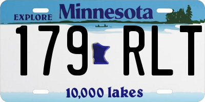 MN license plate 179RLT